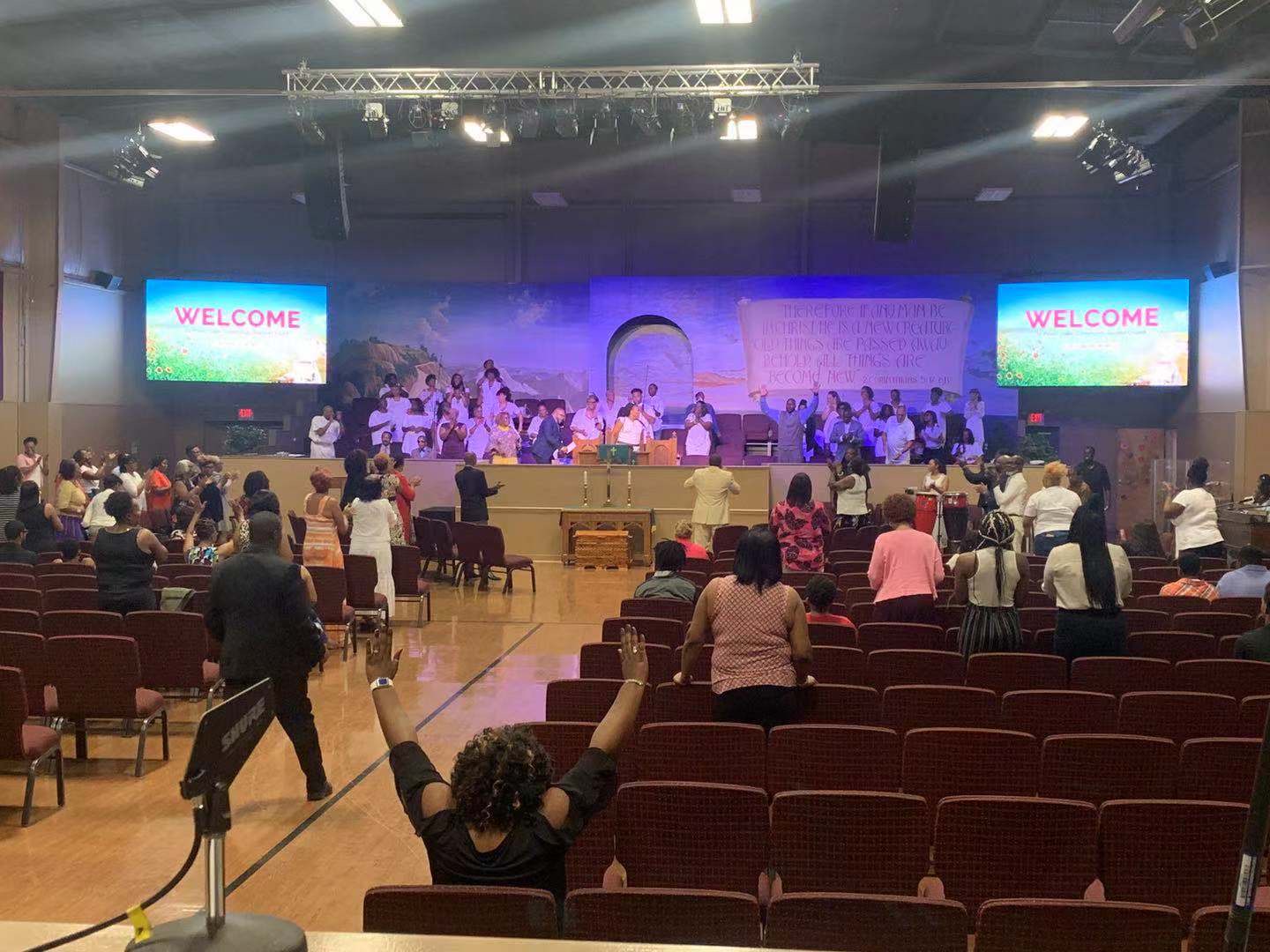 P3.91 Indoor LED Wall for Church in Atalanta USA 2019 