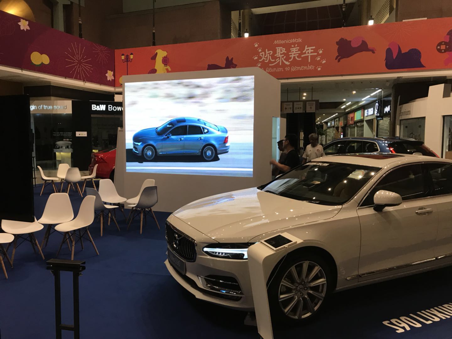 P2.97mm Indoor LED Wall for Auto Show in Singapore 2017
